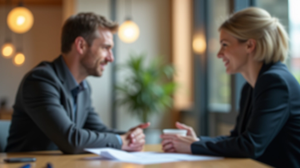 Berater und Klient besprechen Rentenoptionen