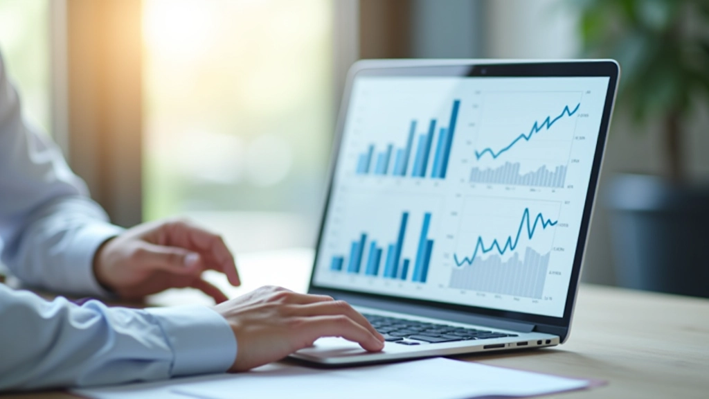 Finanzielle Datenvisualisierung mit Balkendiagrammen und Trendlinien zeigt Renteneinkommen und Ausgabenprognosen