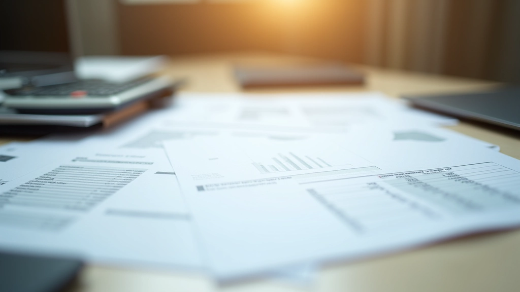 Grafische Darstellung von Rentenunterlagen mit Tabellen und Berechnungen auf einem Schreibtisch